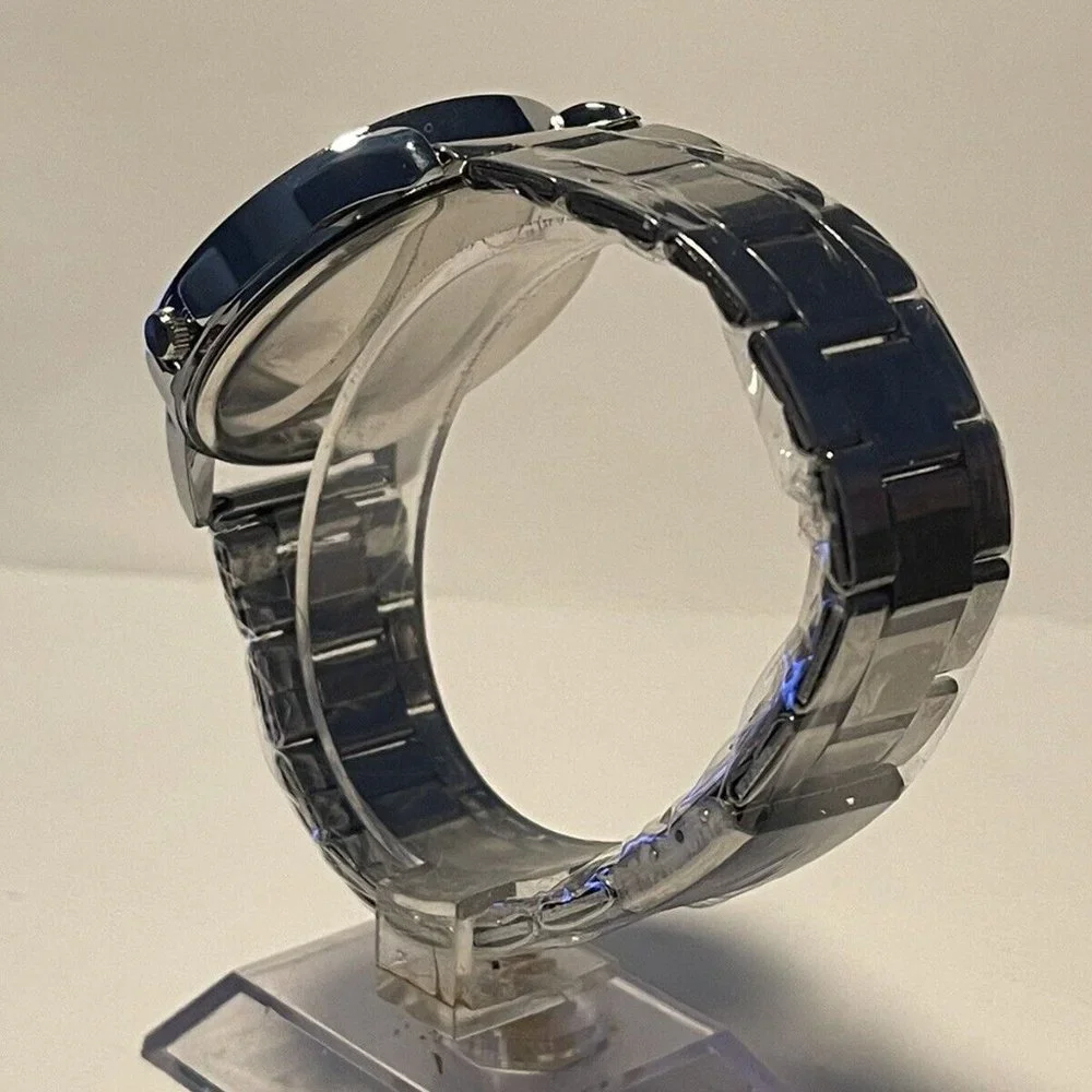 PHILADELPHIA EAGLES NFL Team Logo Unisex Stainless-Steel Silver Men's Watch NEW